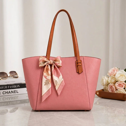 Elegant Ivory Tote Bag Premium Everyday Shoulder Handbag