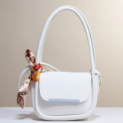 White crossbody handbag – front view stylish design، daily use ke liye perfect