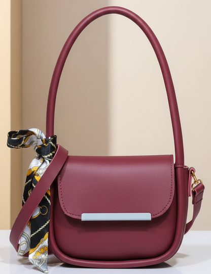 Burgundy crossbody handbag – front view stylish design، daily use ke liye perfect