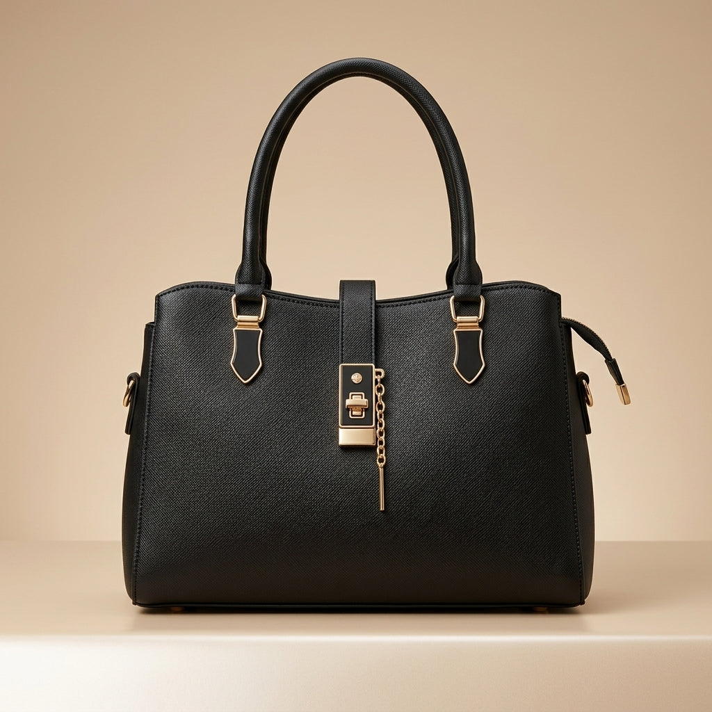 Elegant Noir Luxe Handbag for Women