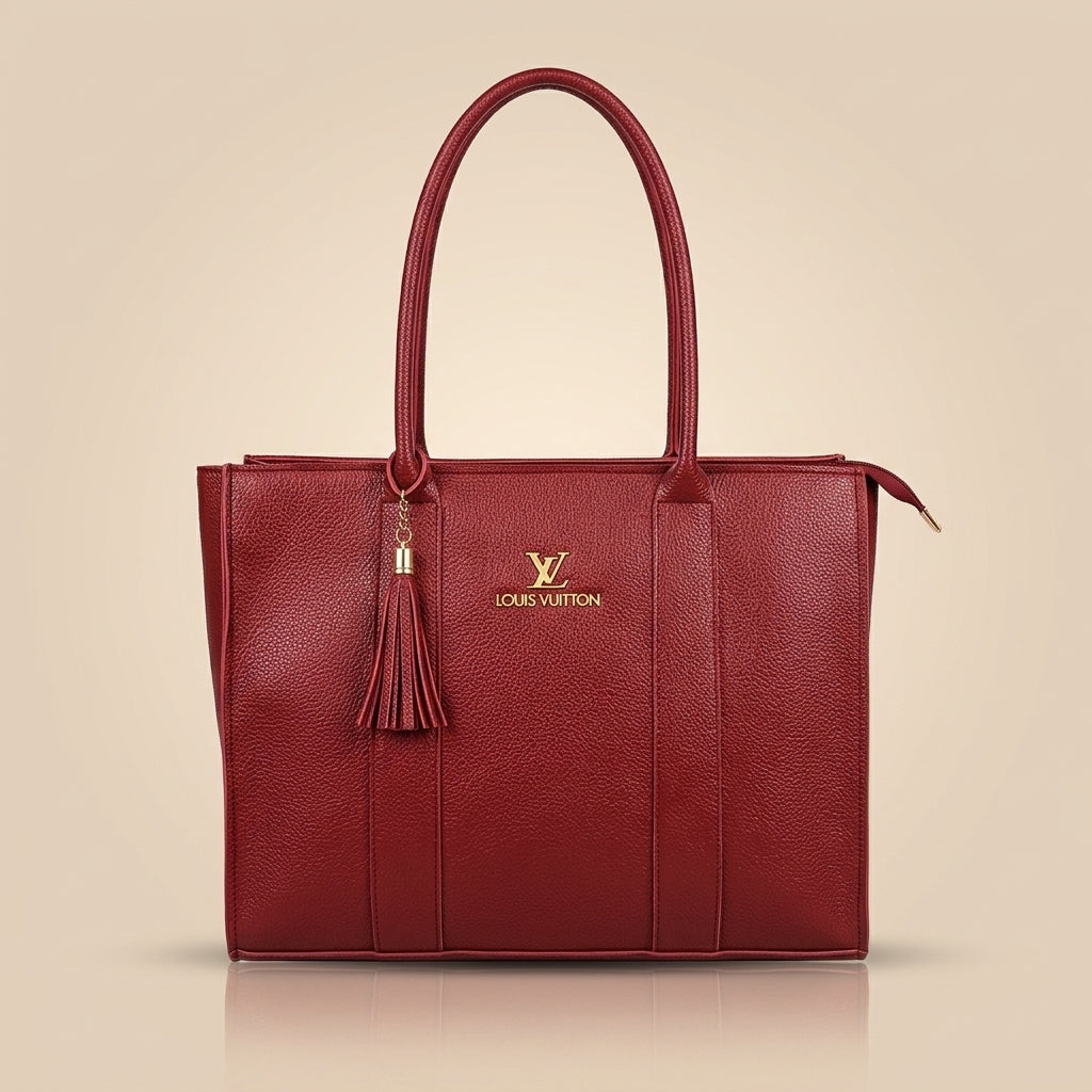 Elegant Shoulder Handbag with Tassel Ladies Bag