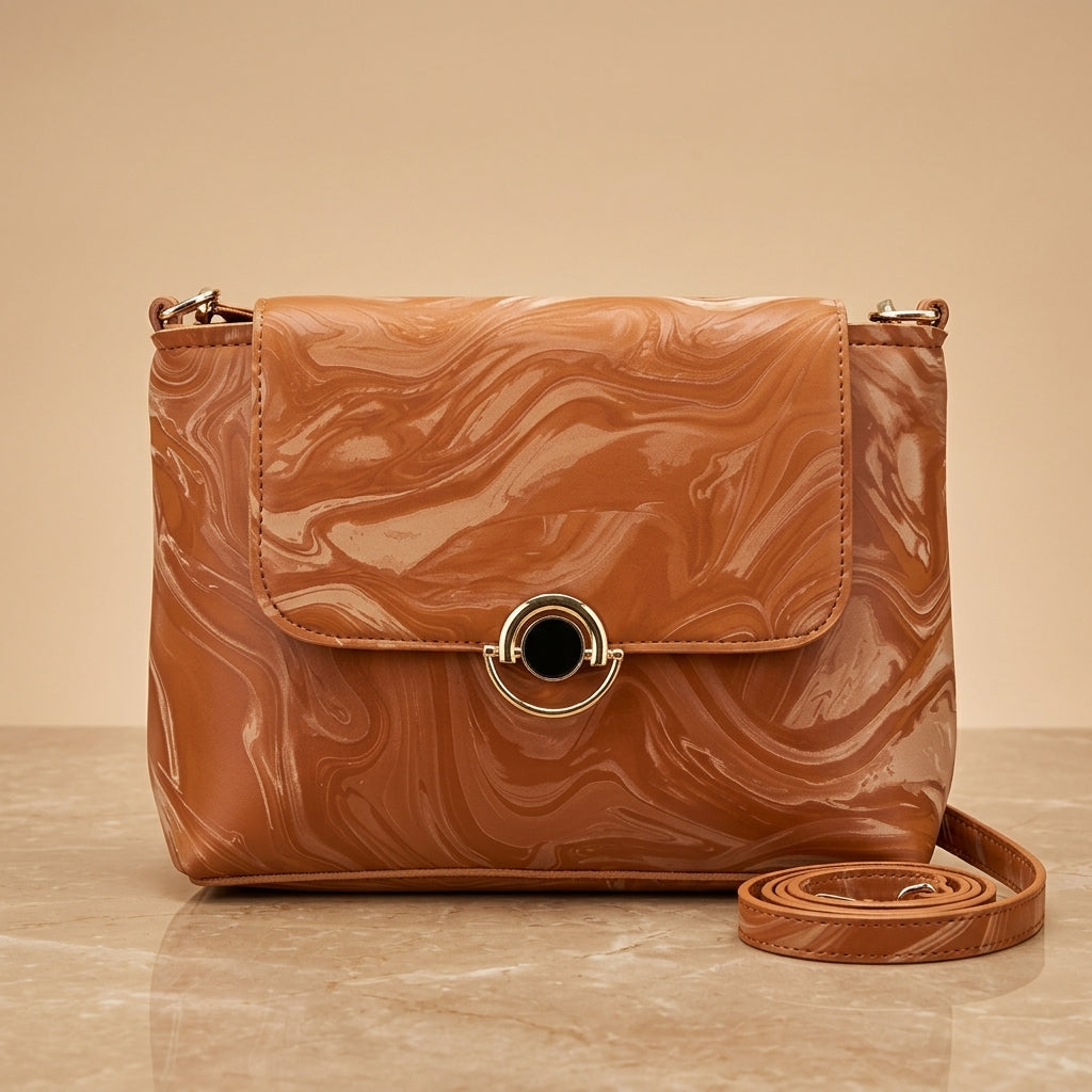 Elegant Marble Crossbody Bag for Women