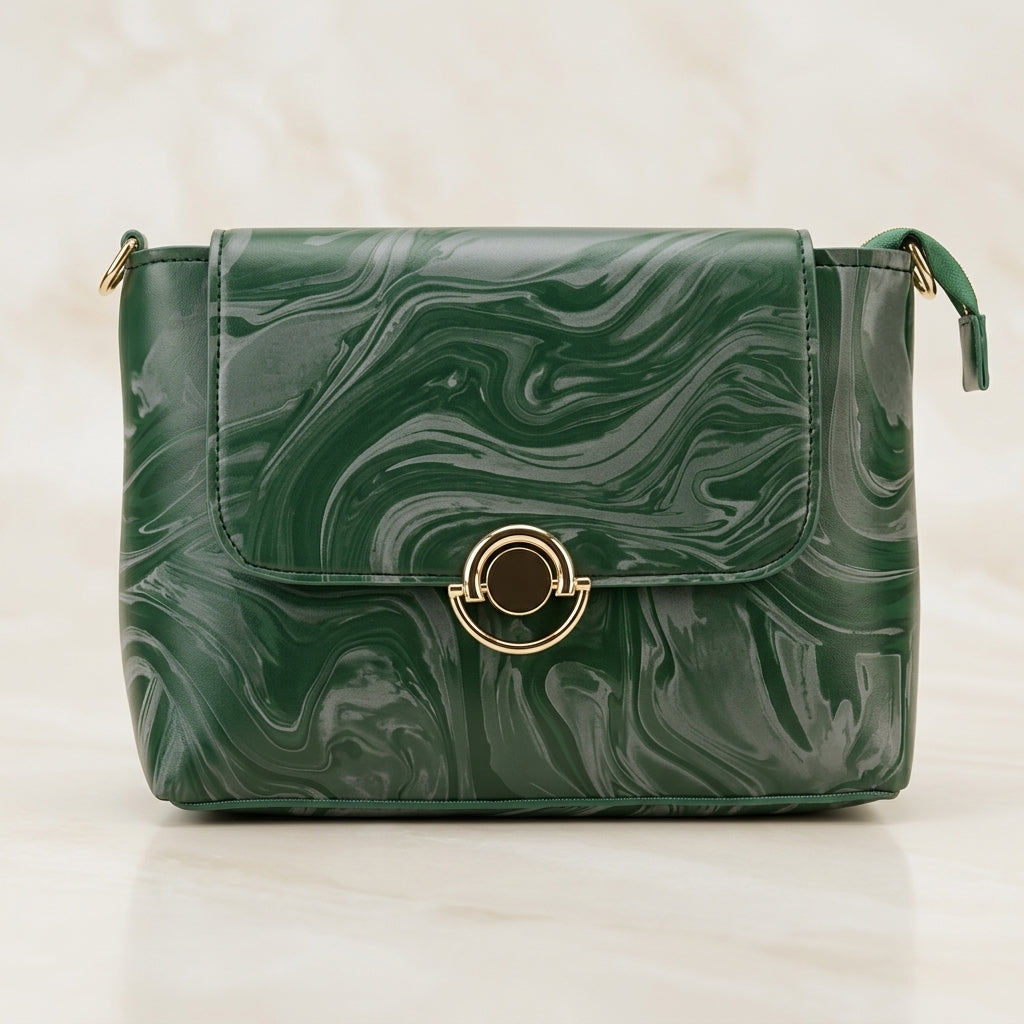 Elegant Marble Crossbody Bag for Women