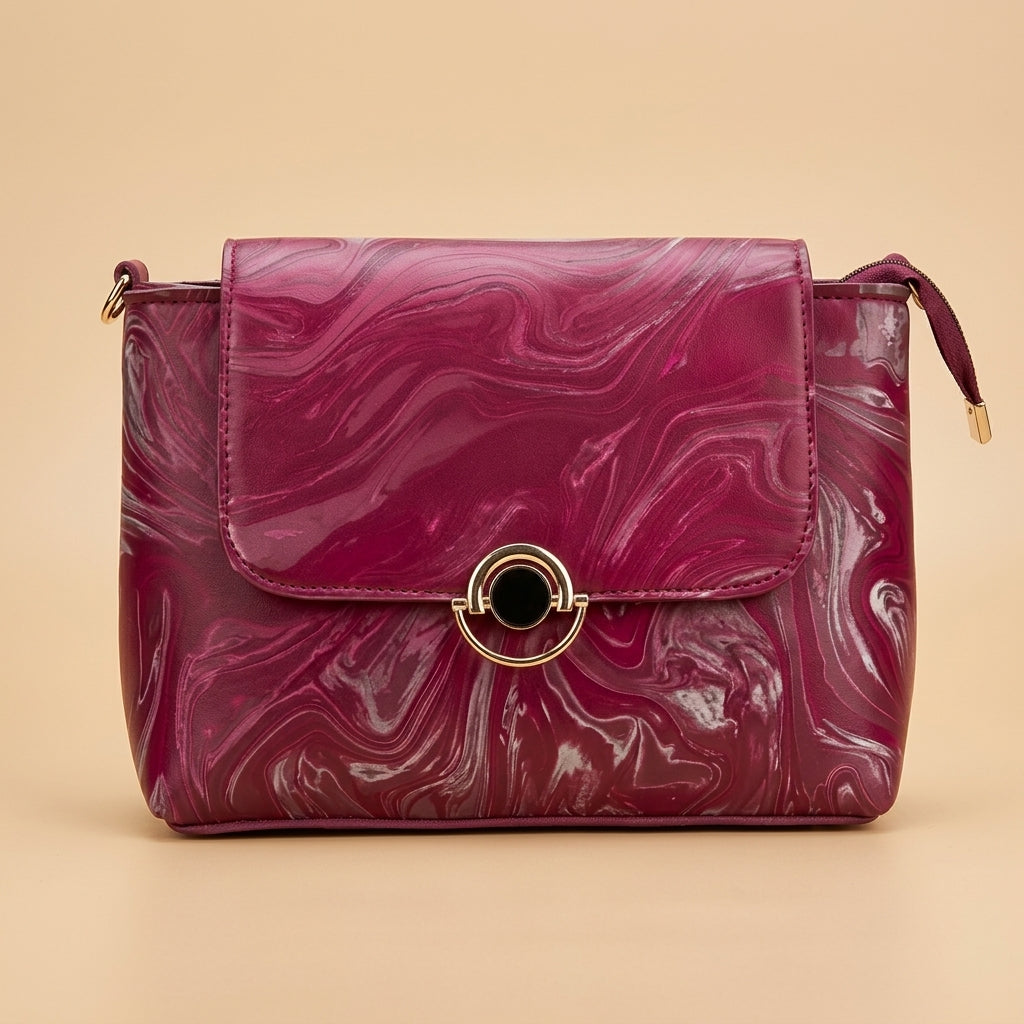 Elegant Marble Crossbody Bag for Women
