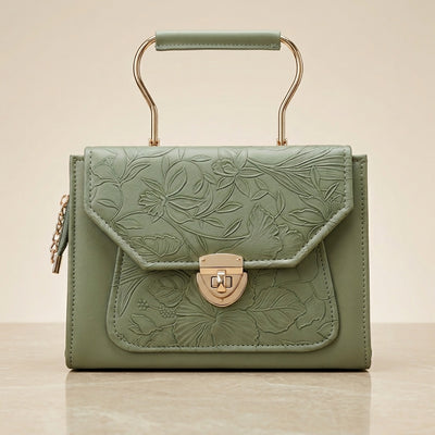 Premium Floral Embossed Handbag for Women