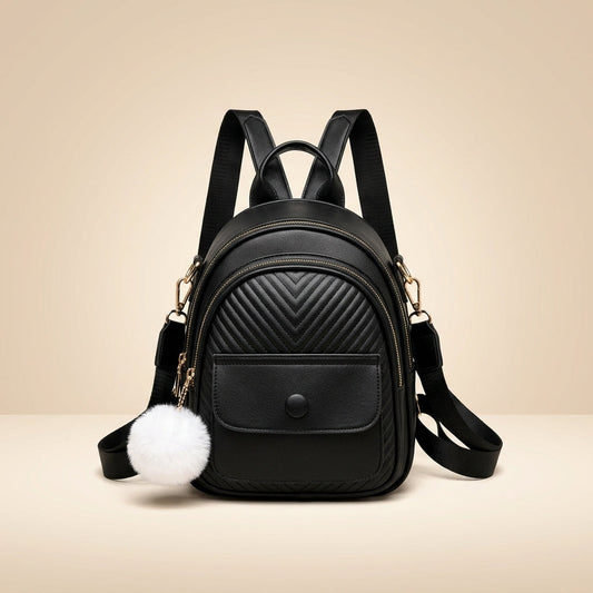 Modern Leather Crossbody Backpack for Girls