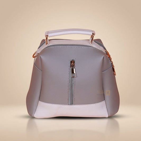 Fashionable Black & White Crossbody Shoulder Bag