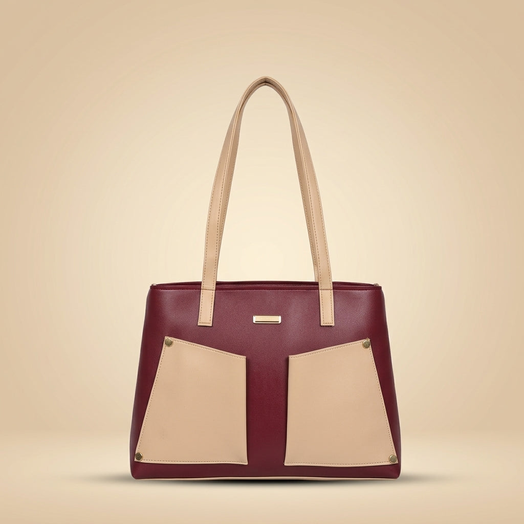 Premium Two-Tone Tote Bag for Women