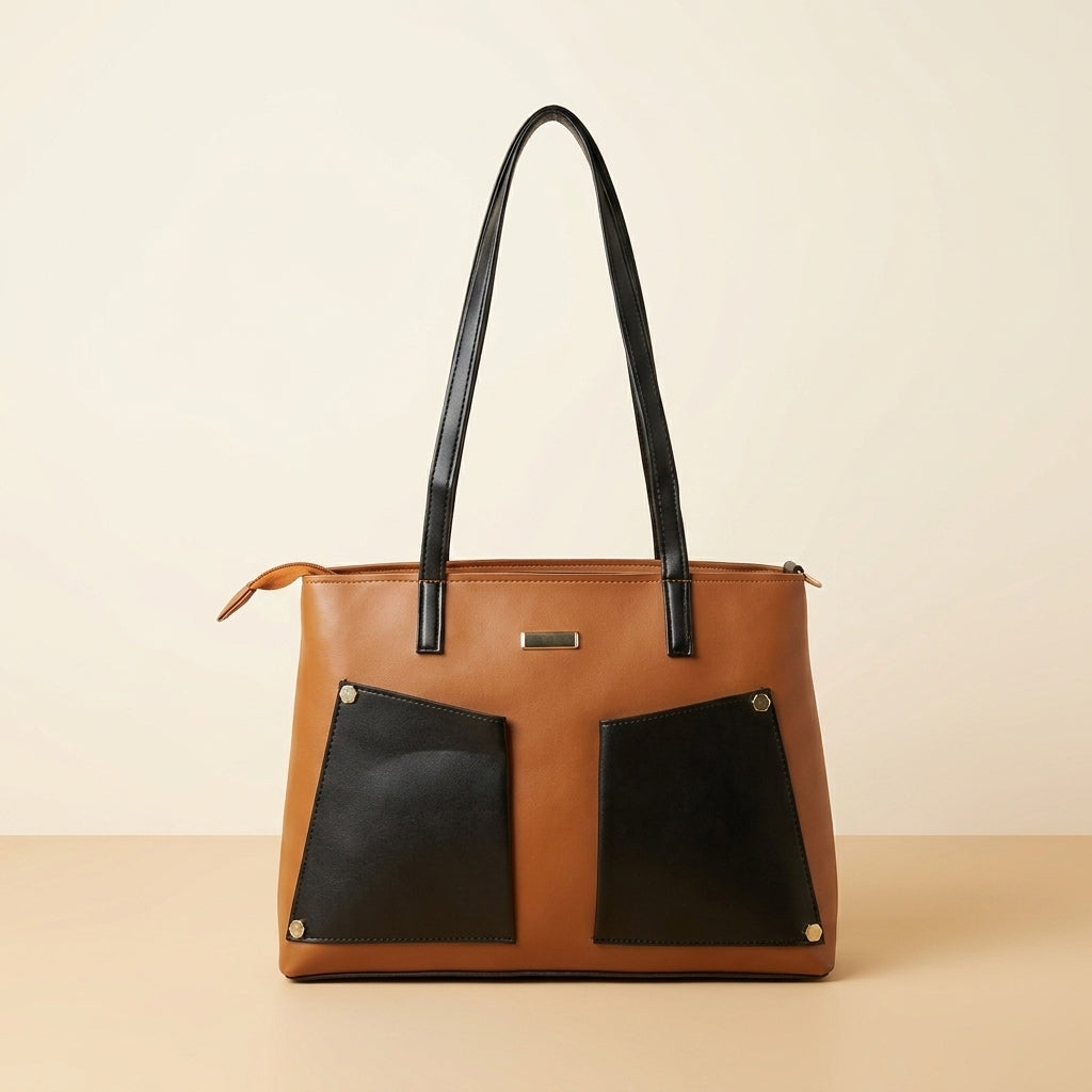 Premium Two-Tone Tote Bag for Women