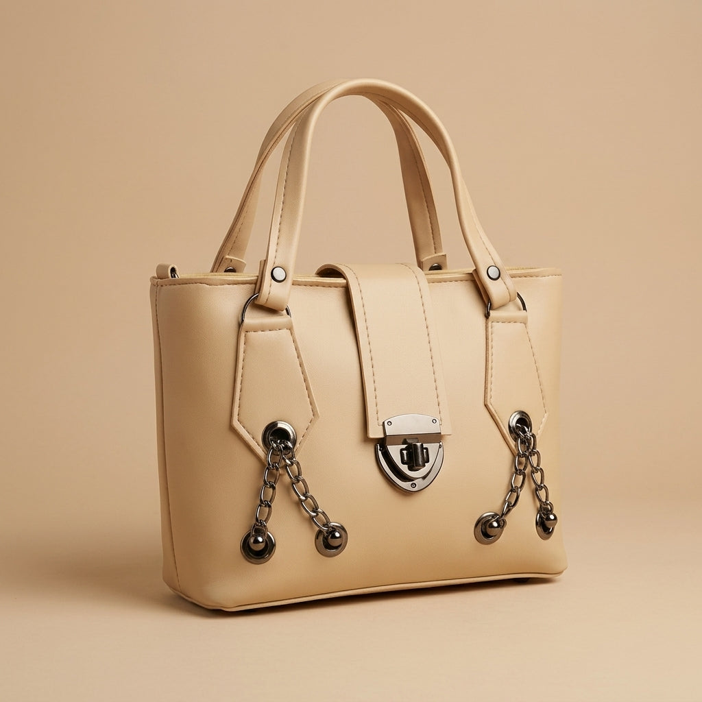 Elegant Luxe Chain Tote Bag