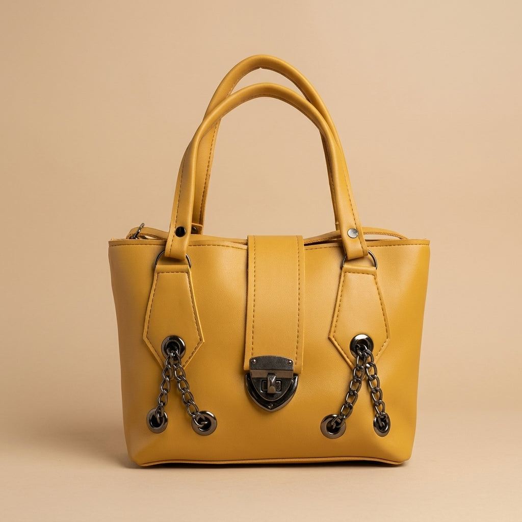 Elegant Luxe Chain Tote Bag
