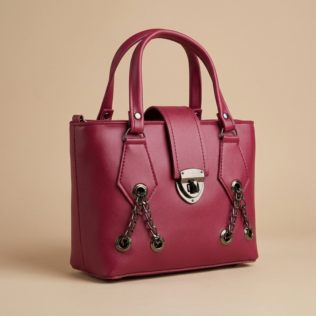 Elegant Luxe Chain Tote Bag