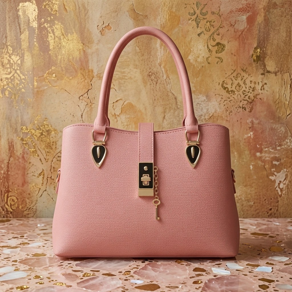 Luxury Lock Detail Handbag for Women
