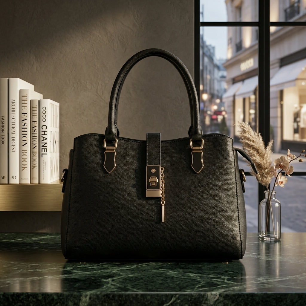 Luxury Lock Detail Handbag for Women