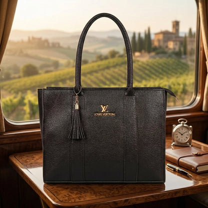 Premium Shoulder Handbag with Tassel Detail