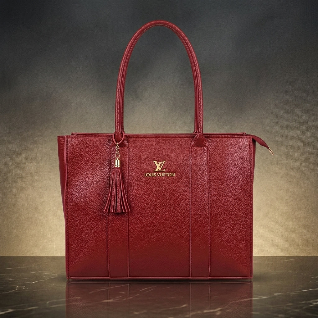 Premium Shoulder Handbag with Tassel Detail