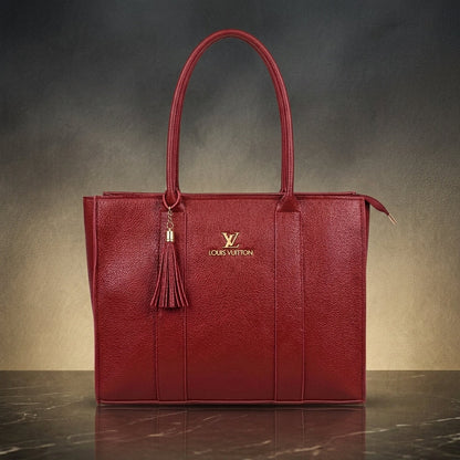 Premium Shoulder Handbag with Tassel Detail