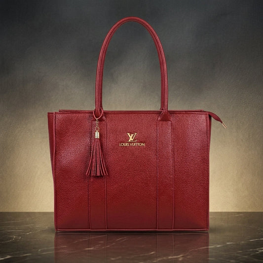 Premium Shoulder Handbag with Tassel Detail