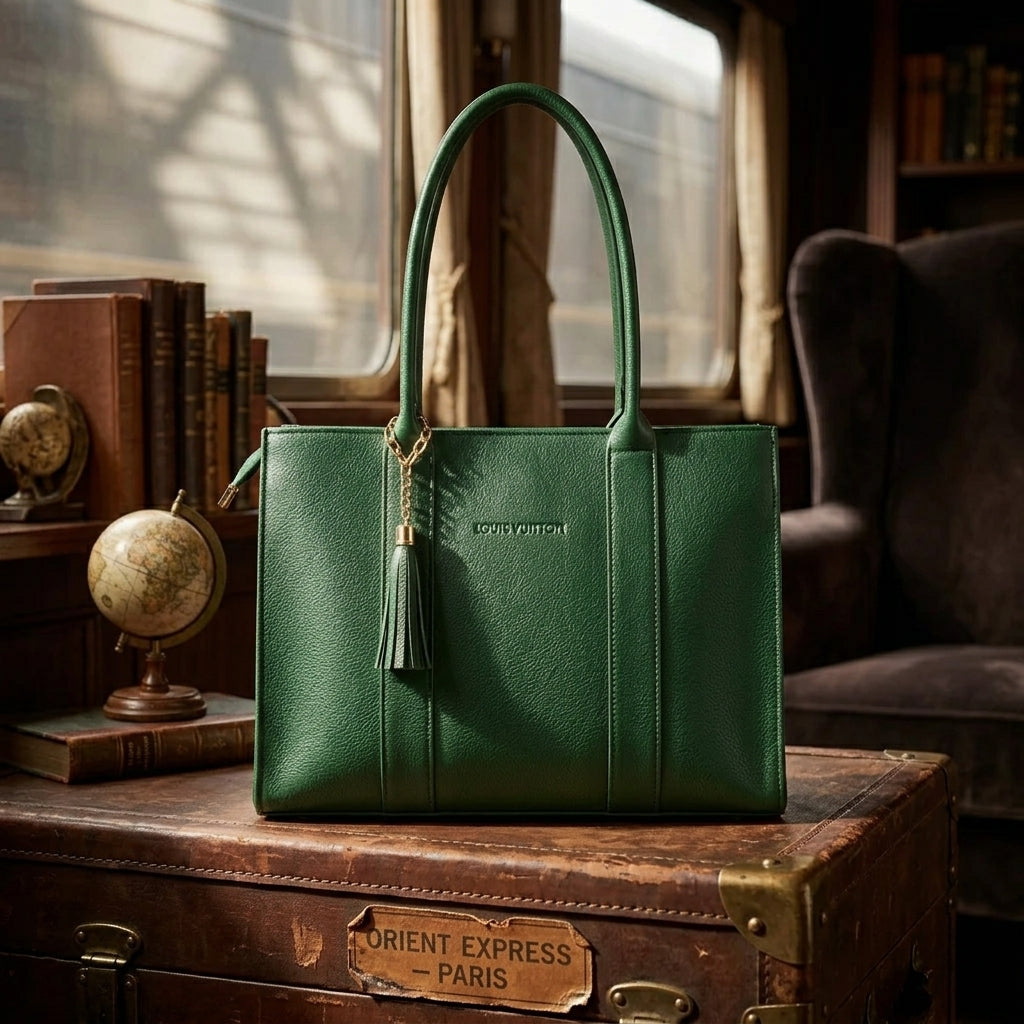 Premium Shoulder Handbag with Tassel Detail