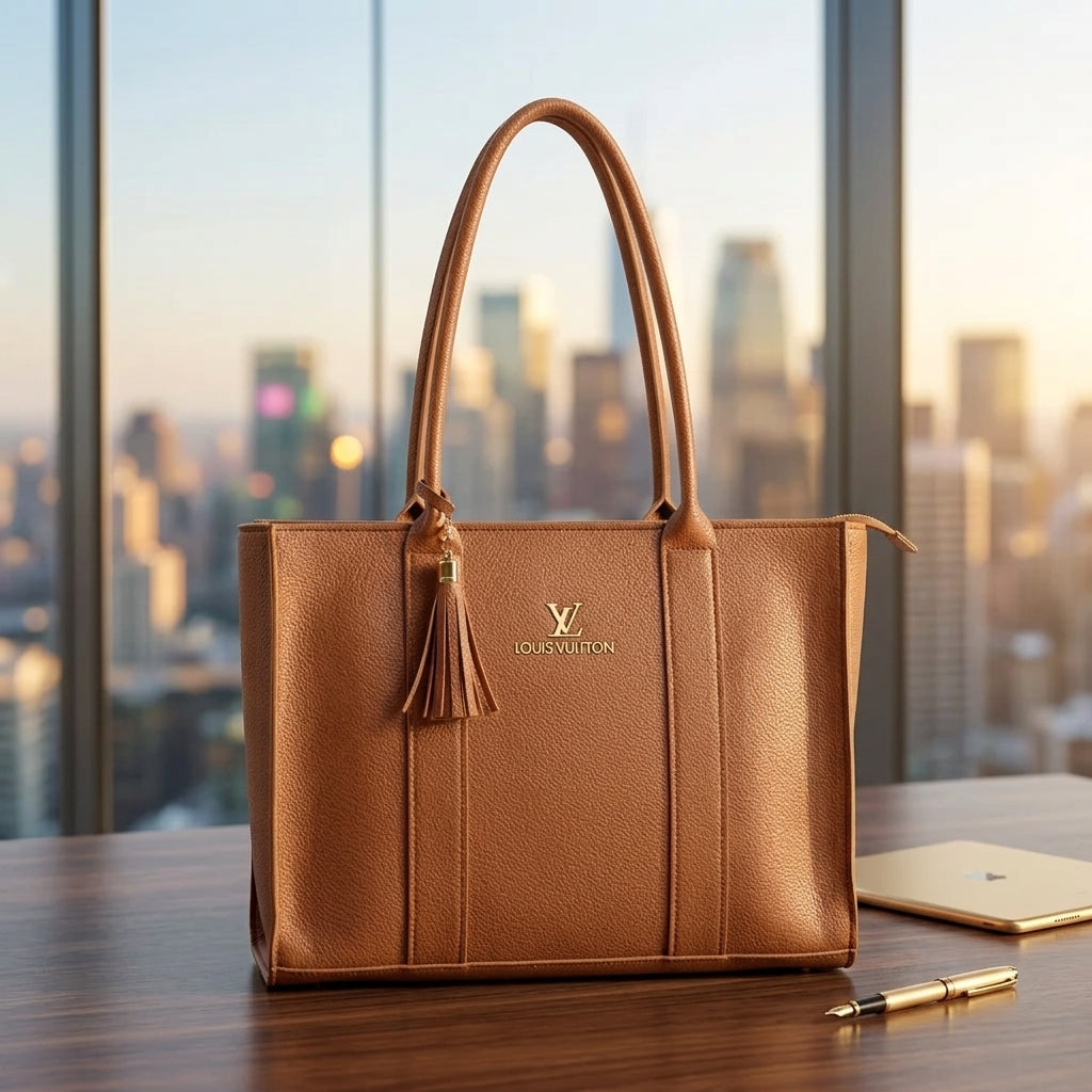 Premium Shoulder Handbag with Tassel Detail