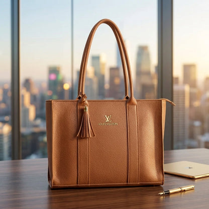 Premium Shoulder Handbag with Tassel Detail